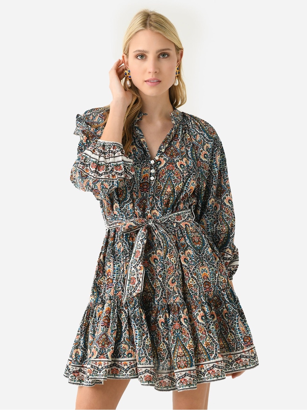 Cleobella Women's Gabriela Printed Mini Dress | Size XS